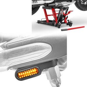 Sett: Lift Midlift L opp til 680 kg røde ConStands med LED styreindikatorer univ XS egnet for styrebeslag ECE-tonet