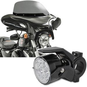 Sett: Batwing egnet for choppere og tilpassede sykler rg Craftride med ekstra motorsykkellykter LED S2 individuelt med E-godkjenning