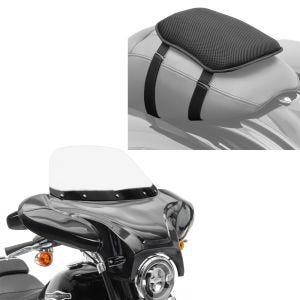 Sett: Batwing fairing egnet for choppere og tilpassede sykler med frontrute Craftride med motorsykkel gel setepute S univ