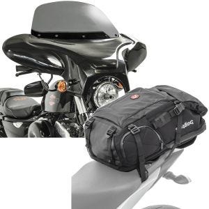 Sett: Batwing egnet for choppere og tilpassede sykler rg Craftride med motorsykkelryggsekk HX5 halebag wd 45Ltr med hjelmholder