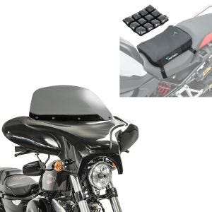 Sett: Batwing kåpe egnet for choppere og tilpassede sykler rg Craftride med motorsykkel luftpute Air Deluxe S sw
