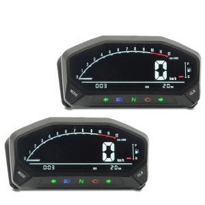 Sett med 2x motorsykkel speedometer digital Zaddox SM24 turteller LCD