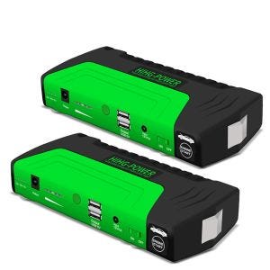 Sett med 2x jumpstarter powerbank Lumitecs SK1 batterilader med startstarter 12V 3-6A