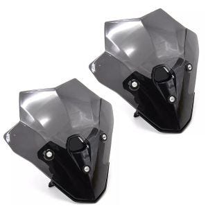 Sett med 2x flyscreen frontrute egnet for BMW F 900 R 20-24 frontrute Airad YFS svart