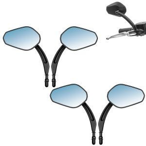 Sett med 2x motorsykkelspeil med E-mark Craftride HDE2 egnet for Harley Davidson-modeller bakspeil svart