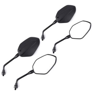 Sett med 2x motorsykkelspeil med E-mark Zaddox RSX3 bakspeil svart
