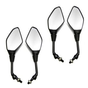 Sett med 2x motorsykkelspeil med E-mark Zaddox RS1 bakspeilpar universal