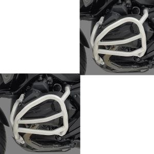 Sett med 2x crashbars egnet for BMW R 1300 GS 23-24 motorbeskyttelsesstang Motoguard SG41 sølv