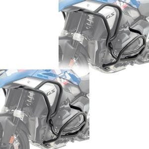 Sett med 2x crashbars egnet for BMW R 1300 GS 23-24 motorbeskyttelsesstang Motoguard KT19 svart