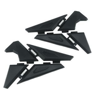 Sett med 2x sidedeksler egnet for BMW R 1250 GS / 1200 GS / Adventure 13-24 SD1 rammebeskyttelse Motoguard svart
