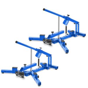 Sett med 2x motorsykkeldekkskifter ConStands egnet for motorsykkeldekk 12-21" dekkskifter MD4 blå