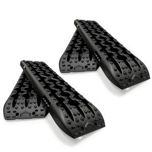 Sett med 2x sandplater fjellbrett starthjelp offroad universal 1 par Vanit BB1 svart