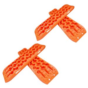 Sett med 2x trekkhjelp fjellbrett sandplater offroad universal 1 par Vanit BB1 oransje