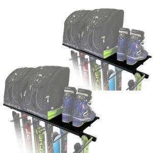 Sett med 2x skiholder vegg Divit skiholder enhetslist ME85 sort