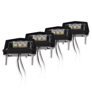 Sett med 4 skiltlys motorsykkel Zaddox T1 LED skiltlys