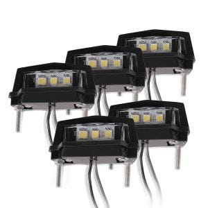 Sett med 5 skiltlys motorsykkel Zaddox T1 LED skiltlys