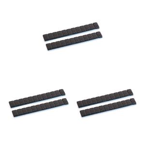Sett med 3 motorsykkel balanserende vekter ConStands selvklebende vekter egnet for motorsykkeldekk 2 stk 12x5g svart