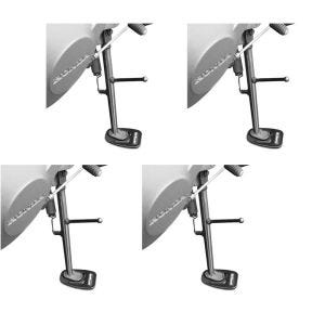Sett med 4 ConStands sidestativ base stativ base sort