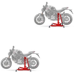 2x sentralstativ egnet for Ducati Monster 937 21-24 motorsykkeljekk ConStands Power-Classic