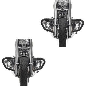 2x crashbars Bart egnet for BMW R 18 / Classic 20-24 motorbeskyttelsesstenger 38mm Craftride MV5 svart