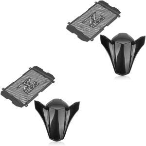 2x sett: radiatordeksel egnet for Kawasaki Z 900 17-24 KG1 + støtdeksel