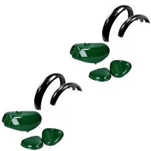 2x tank / bensintank + skjerm egnet for Simson S50 S51 S70 skjerm + skvettskjerm