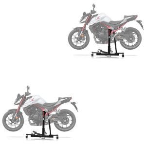 2x sentralstativ egnet for Honda Hornet 750 23-24 svart motorsykkeljekk ConStands Power-Evo