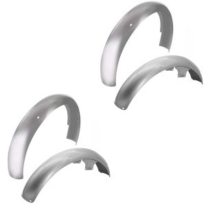 2x sett med skjermer foran + bak egnet for Simson S51 S50 S70 skjermskjerm Fender Craftride sølv