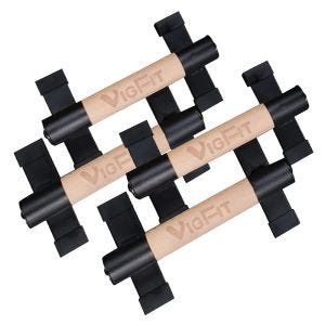 Sett med 2 paralletter Par Cranit LG12 Push-Up-håndtak Push Up-stativ av tre 40 cm