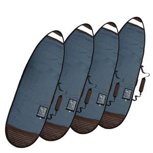 Sett med 4 surfebrettvesker reiseveske SR1 Cranit surfebrettveske som passer for 8" brett blå