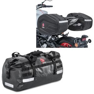 Tail bag Drybag XB50 volum 50l + salvesker RF3 par 30-40Ltr svart