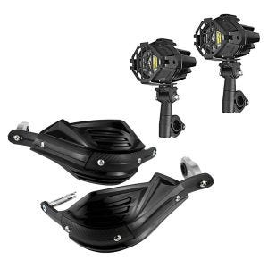 2x LED-tåkelys S22X + håndbeskyttere Enduro XDure XD5
