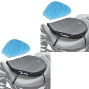 2x motorsykkel setepute TPE gel Tourtecs L sete gel pute