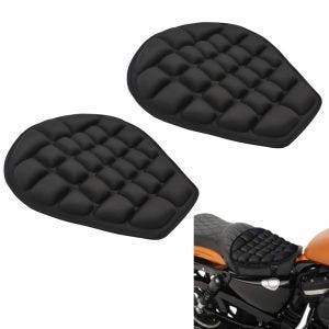 2x motorsykkel luftpute Tourtecs AC1 komfortsetepute svart