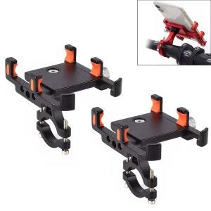 2x motorsykkel smarttelefonholder egnet for styre Tourtecs PH2 mobiltelefonholder aluminiumsholder