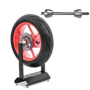 Balanseringsstativ motorsykkel ConStands WU-1 balanseringsenhet svart + adapter/balanseringsadapter egnet for Ducati 748 95-04