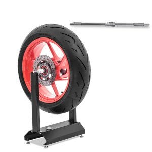 Balanseringsstativ motorsykkel ConStands WU-1 balanseringsenhet svart + adapter/balanseringsadapter egnet for scootere/pitsykler ConStands AA6 15mm