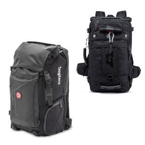 Sett ryggsekk Bagtecs HX5 halebag vanntett 45Ltr med hjelmholder og ryggsekk 35Ltr i svart