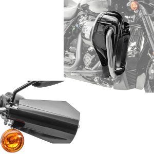 Sett med benskjold egnet for Harley Davidson Touring-modeller 14-24 Craftride og håndbeskyttere