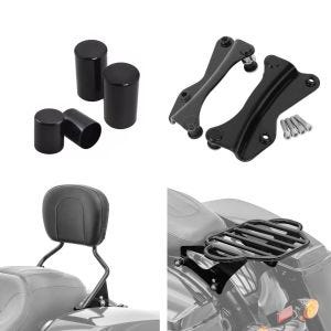 Sett med bagasjehyller egnet for Harley Davidson Touring 09-24 Craftride med sissy bar, monteringssett og deksel