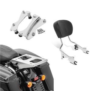 Sett med toppkoffertholdere egnet for Harley Davidson Touring 14-24 Craftride med sissy bar og monteringssett