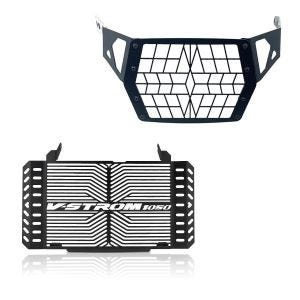 Sett med radiatordeksel og frontlysgitter egnet for Suzuki V-Strom 1050 / XT 20-24 Zaddox
