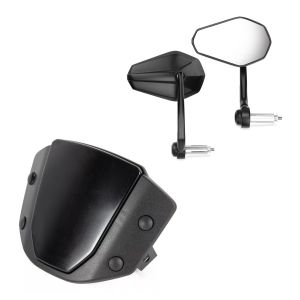 Sett med styreende speil par og flyscreen frontrute egnet for Honda CB 1000 R 18-20 Zaddox
