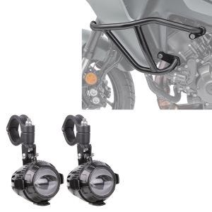 Crash bar egnet for Yamaha Tracer 9 / GT 21-24 Motoguard TK9 + LED tilleggslykter med crash bar brakett MS1 tåkelys ECE 12V inkl. ledningspar
