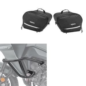 Crash bar egnet for Yamaha Tracer 9 / GT 21-24 Motoguard TK9 + innerbag sett koffert Tour City sideveske svart