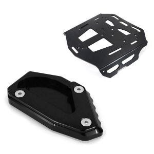 Bagasjehylle egnet for Triumph Tiger 800 XC / XR 15-19 Bagtecs Rack GB10 bagasjehylle + frontlysgitter front lyktlampebeskyttelsesgitter SG1