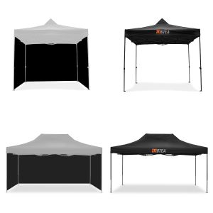 Racingtelt 3x4,5m sammenleggbart Tourtecs for racerbanen MOTEA + racingtelt 3x3m sammenleggbart + 4x paviljongsidevegger egnet for sammenleggbart racertelt 3x4,5m + 4x paviljongsidevegger 3x3m svart