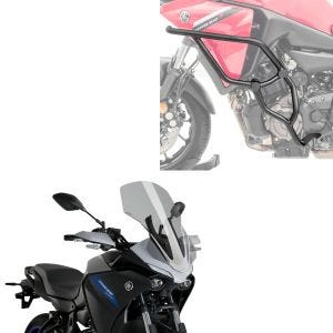 Crash bar egnet for Yamaha Tracer 7 / GT 21-24 Motoguard KT16 + turskjerm røykgrå frontrute Puig 20434H