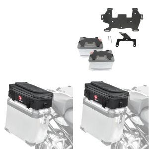 Bagasjeholdere egnet for Vario-koffert BMW R 1200 GS 04-18 Bagtecs GA23 ekstra bagasjeholdere + ekstra bagger 2x