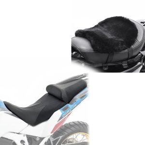 Sett: Komfortbenk egnet for Honda Africa Twin 1100 / Adventure Sport 20-24 Tourtecs TG11 + sittepute CA910 lammeskinn 32 x 27 cm